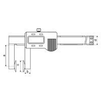 Digital-Messschieber mit Tellermessflächen 150mm