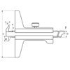 Tiefen-Messschieber mit Doppelhaken 200x100mm