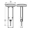 Fühlhebel-Feinmessgerät, vertikal, Durchmesser 32mm