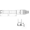 Kit de micromètres d'intérieur numériques de précision à trois points 6 - 12 mm = 3 pièces, IP65