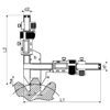 Digital-Messschieber für Zahnweiten M 2-30mm