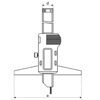 Tiefen-Messschieber Digital mit Spitze 150x100mm