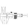 Digital-Messschieber spitzem Schnabel und langen Spitzen 150mm