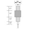 Digital Messuhr Absolut System, Messbereich 12.7mm