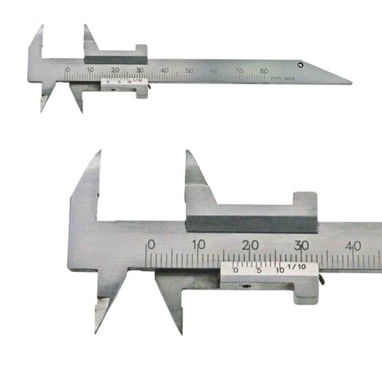 Taschen-Messschieber klein für Zahntechniker 80mm