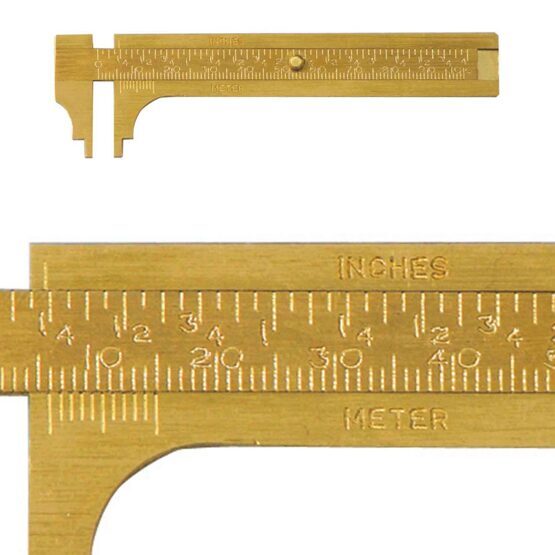 Taschen-Messschieber aus Messing 100mm