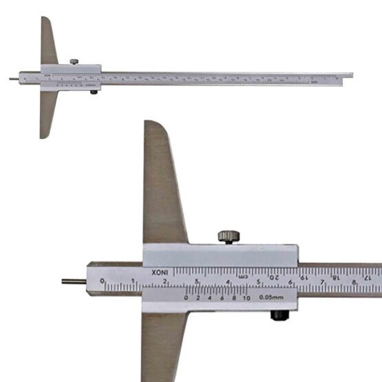 Tiefen-Messschieber mit runder Spitze umsteckbar 300x150mm