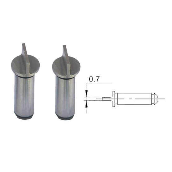 Inserts pour micromètre plat, pour mesurer des rainures 0.7mm