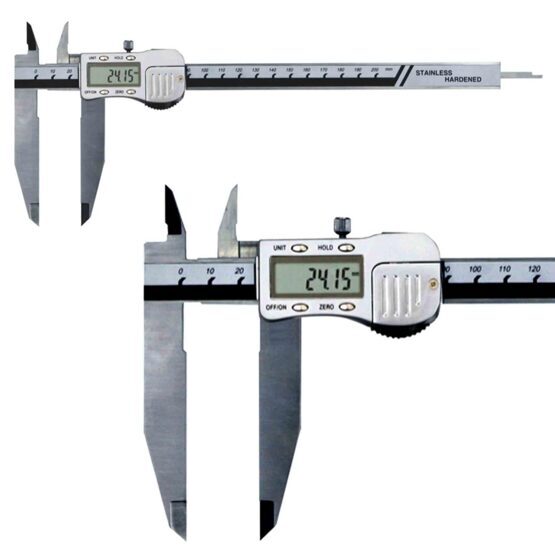 Digital-Messschieber mit extra langem Schnabel 200mm