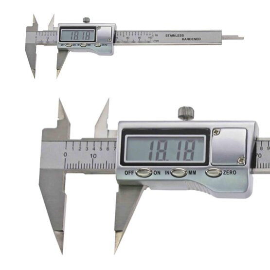 Digital-Messschieber mit spitzem Messschnabel 100mm