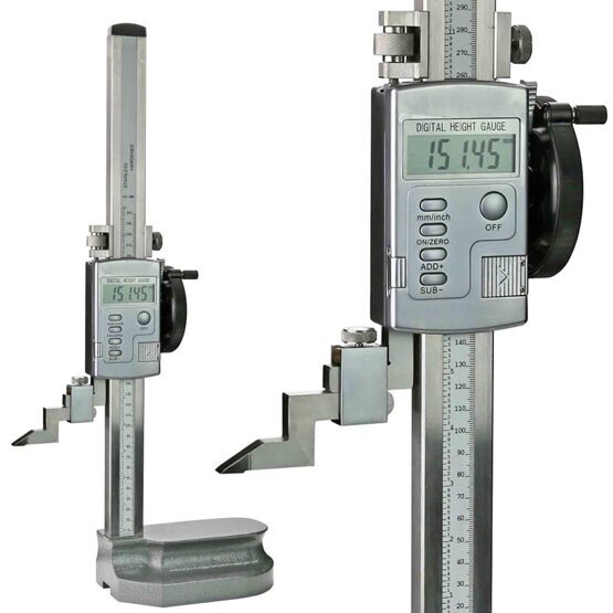 Digital-Höhenmess-und Anreissgerät mit Stellrad 600mm