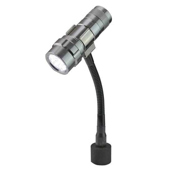 LED-Leuchte mit Magnetfuss und flexiblem Gestänge 210mm